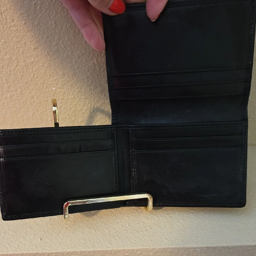 Coach Midnight Black Leather Wallet